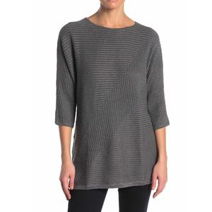 Premise Petite Grey Tunic Sweater Large Petite NEW